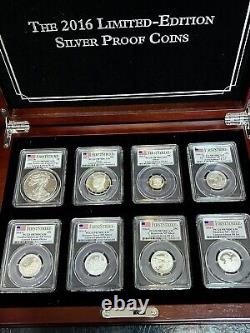 2016 Limited Edition Set PCGS PR70DCAM silver proof set with lettered edge Eagle