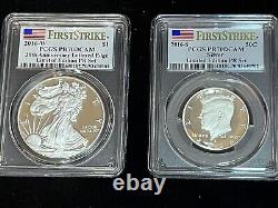 2016 Limited Edition Set PCGS PR70DCAM silver proof set with lettered edge Eagle