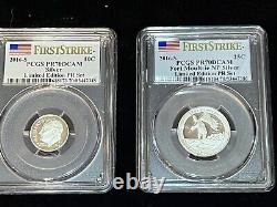 2016 Limited Edition Set PCGS PR70DCAM silver proof set with lettered edge Eagle