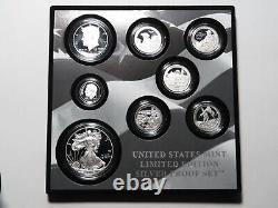 2016 Limited Edition Silver Proof Set 8 Coin with Box & COA