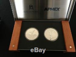 2016 Mexico 2-Coin Silver Libertad Proof/Reverse Proof Set