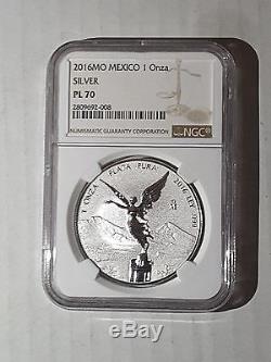 2016 Mexico 2 coin Silver Proof / Reverse Libertad proof Set. PL70 / PF70 UCAM