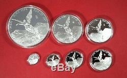 2016 Mexico Libertad 7 coin Silver Set 1/20 thru 5OZ proof