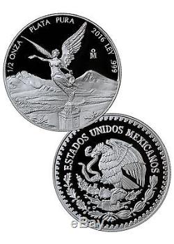 2016 Mexico Proof Silver Libertad Onza (5-Coin Set) In Mint Packaging SKU41628