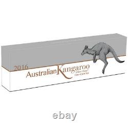 2016 P Australia Silver Kangaroo Four Coin Proof Set