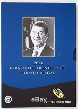 2016 Ronald Reagan Chronicles Set Reverse Proof 70 MS70 Silver Eagle 30th Edge
