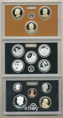 2016 SILVER Proof set complete 13 coin set with OGP and COA