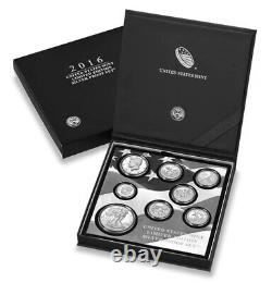 2016 S Proof Silver Eagle Limited Edition Proof Set 16rc Ogp