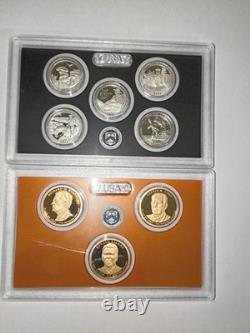 2016 S US Mint Silver Proof Set With Box & COA