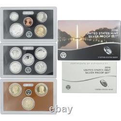 2016 Silver Proof Set U. S. Mint Original Government Packaging OGP COA