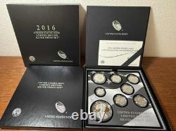 2016 U S Mint Limited Edition Silver Proof Coin Set