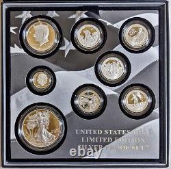 2016 U. S. Mint Limited Edition Silver Proof Set Box Slip Cover COA STOCK