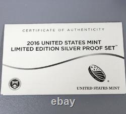 2016 United States Mint Limited Edition Silver Proof 8 Coin Set