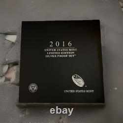 2016 United States Mint Limited Edition Silver Proof Set With COA