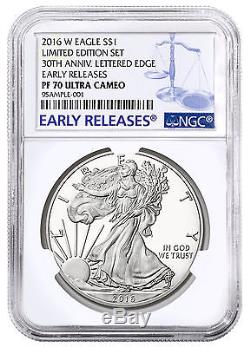 2016-W Silver Eagle Limited Edition Silver Proof Set NGC PF70 UC ER SKU44531