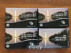 2017-2020 United States Partial SILVER Proof Sets 4 Consecutive Years