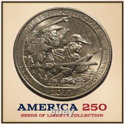 2017 D George Rogers Clark Quarter RARE Good Condition