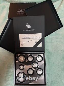 2017 Limited Edition Silver Proof Set with OGP-COA. 999 Silver ASE. 90 5 State 25ç