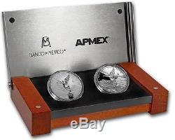 2017 Mexico 2-Coin Silver Libertad Proof/Reverse Proof Set. Limited Mintage 500