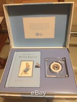 2017 PETER RABBIT Gift Set Colour 50p Silver Proof Coin Brilliant Uncirculated