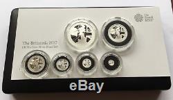 2017 Royal Mint 6 Coin Silver Proof Britannia Set BRAND NEW
