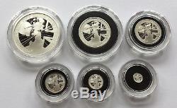 2017 Royal Mint 6 Coin Silver Proof Britannia Set BRAND NEW