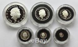 2017 Royal Mint 6 Coin Silver Proof Britannia Set BRAND NEW
