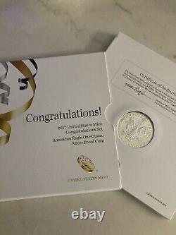 2017 S Congratulation set Silver proof coin