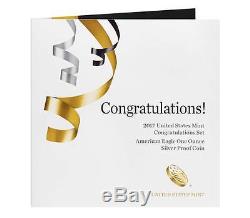 2017-S Congratulations Set Silver American Eagle Proof Fresh Box from the Mint