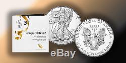 2017-S Congratulations Set Silver American Eagle Proof Fresh Box from the Mint