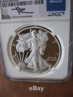 2017-S, First Rel, PROOF SILVER EAGLE, NGC, PF70 UC, Congratulations Set, Mercanti