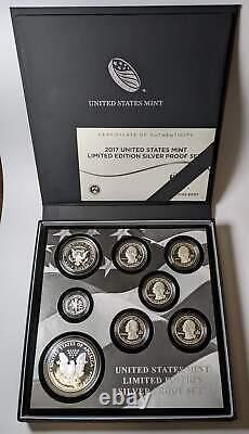 2017-S Limited Edition Silver Proof Set 8 Pc