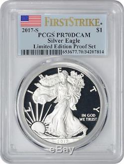2017-S Silver Eagle Dollar PR70DCAM PCGS First Strike Limited Edition Proof Set
