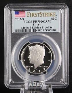 2017 S Silver Kennedy Limited Edition Proof Set PCGS PR 70 DCAM First Strike
