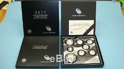 2017 S UNITED STATES MINT LIMITED EDITION SILVER PROOF 8 COIN SET 17RC With COA