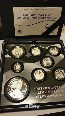 2017 S US Mint Limited Edition Silver Proof 8 Coin Set IN OGP NO RESERVE #3