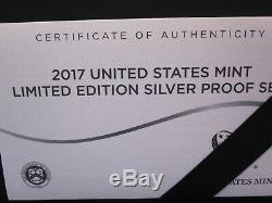 2017-S US Mint Limited Edition Silver Proof 8 Coin Set with American Eagle