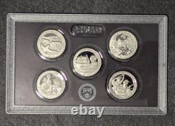 2017 S US United States Mint Silver Proof 10 Coin Set BOX OGP COA READ DESC