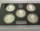 2017 Us Mint America The Beautiful Five (5) Quarters Silver Proof Set, Ogp