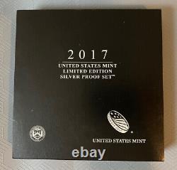 2017 US Mint Limited Edition Silver Proof Set 8 Coins Silver Eagle etc BOX & COA