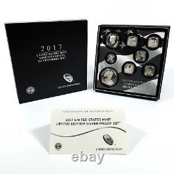 2017 US Mint Limited Edition Silver Proof Set 8 Coins Silver Eagle in OGP