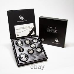 2017 US Mint Limited Edition Silver Proof Set OGP with Proof Silver Eagle 8 Coins