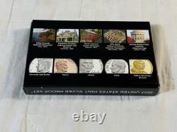 2017 US Mint Silver Proof Set Complete Box COA 90% Silver Coins S Mint