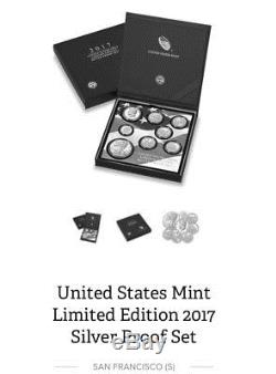 2017 US(S)Mint Limited Edition Silver Proof Set NOW UNAVAILABLE from the mint