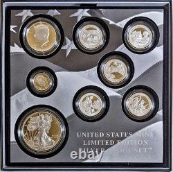 2017 U. S. Mint Limited Edition Silver Proof Set Box Slip Cover COA STOCK