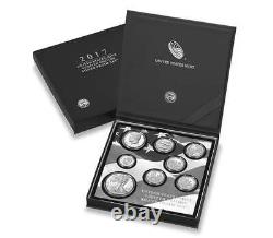 2017 U. S. Mint Limtied Edition Silver Eight Coin Proof Set W / Box And Coa 17rc