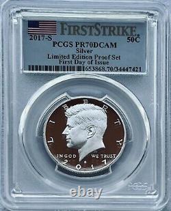 2017-s Limited Edition Silver Proof Set Pcgs Pr70dcam Fdoi First Strike Pop90