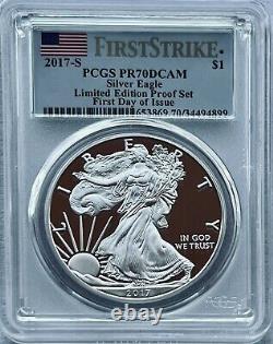 2017-s Limited Edition Silver Proof Set Pcgs Pr70dcam Fdoi First Strike Pop90