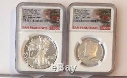2017-s Ngc Pf70 (8) Coin Limited Edition Silver Proof Set Pf 70 Early Releases