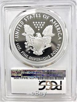 2017-s Proof Silver Eagle Pcgs Pr70 First Day Of Issue Trump Congratulations Set
